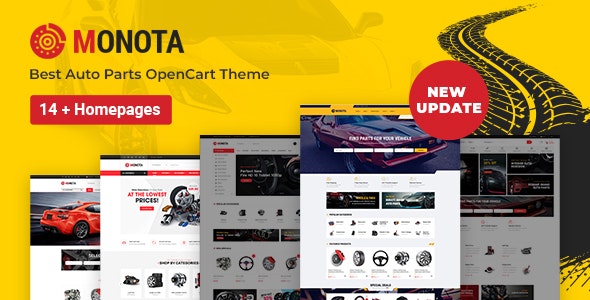 Monota v1.3.0 - 汽车零件、工具、设备和配件商店 OpenCart 主题