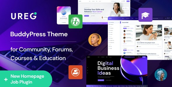 Ureg v1.1.0 - BuddyPress 和社区 WordPress 主题