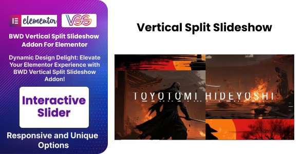 BWD Vertical Split Slideshow Addon For Elementor v1.0插图