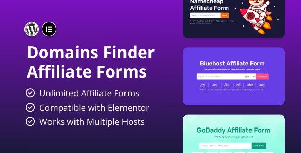 Hosting Domains Finder (Affiliate Forms) v1.2.0插图