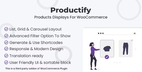 Productify v1.0.0 – Products Displays For WooCommerce