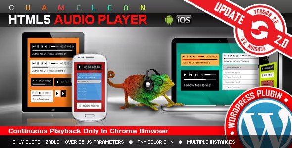 HTML5 Audio Player WordPress Plugin v3.5.6