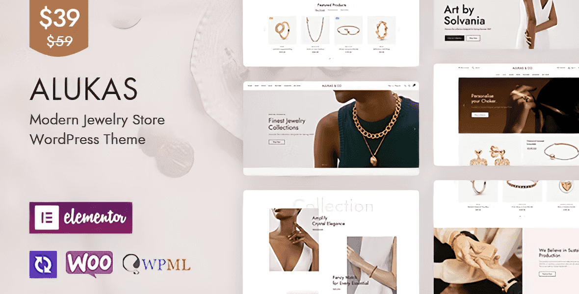 Alukas v2.0.1  – Modern Jewelry Store WordPress Theme