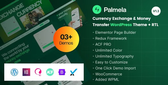 Palmela v1.3 – Online Banking & Money Transfer WordPress Theme