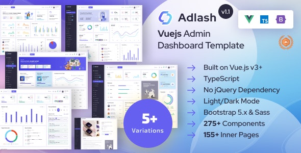 ADLASH - VUEJS ADMIN DASHBOARD TEMPLATE 16 OCTOBER 2023