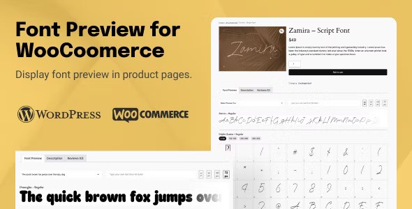 TW Font Preview for WooCommerce v1.0