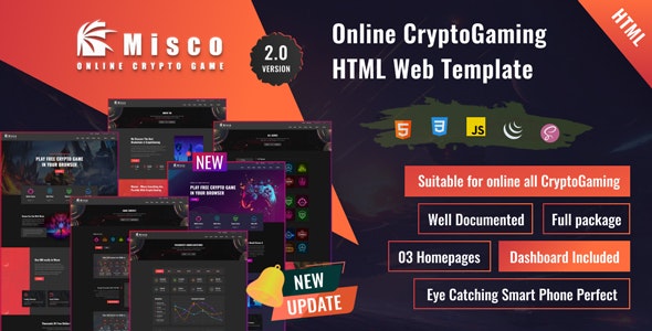 Miscoo v2.0 - 在线加密游戏 HTML 模板