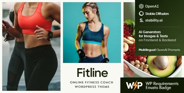 FitLine v1.0 – Online Fitness Coach WordPress Theme插图