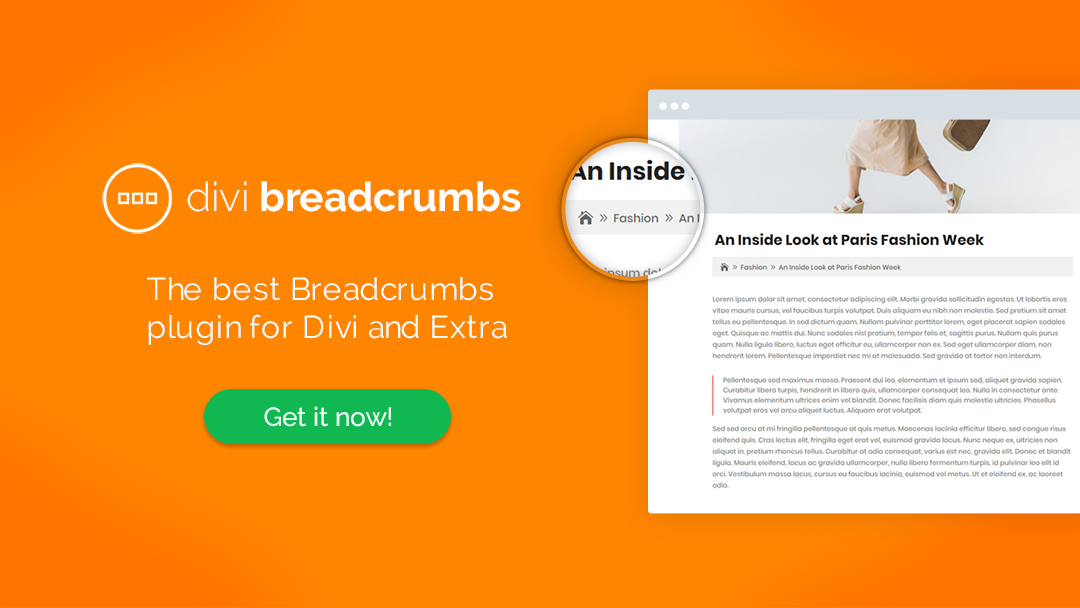 Divi Breadcrumbs v1.5.1插图