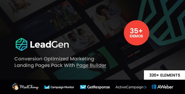 LeadGen v1.8 - Multipurpose Marketing Landing Page Pack with HTML Builder插图