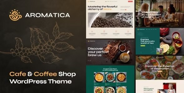 Aromatica v1.2 – 咖啡馆和咖啡店 WordPress 主题插图