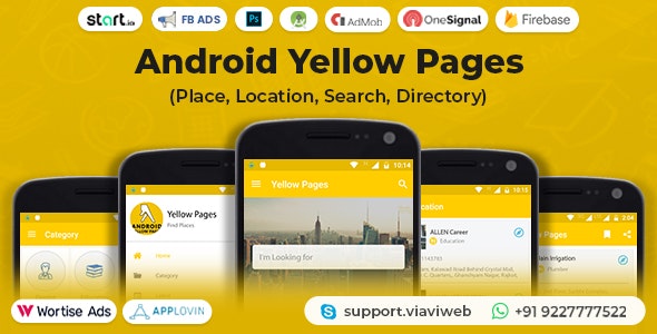 Android Yellow Pages (Place, Location, Search, Directory) with Purchase Key v1.4 (06-January-2023)插图