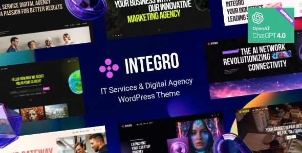 Integro v1.5 – WordPress IT 服务和数字机构 主题插图