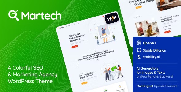 MarTech v1.2 – WordPress 营销机构主题插图