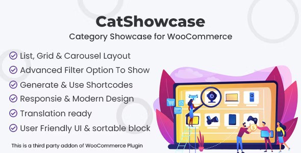 CatShowcase v1.0 – WooCommerce 类别展示插图