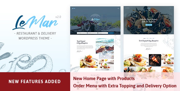 LeMar v2.3 - WordPress 海鲜餐厅主题