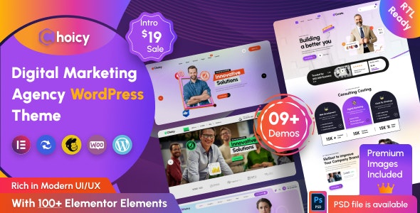 Choicy v2.0.0 - Digital Marketing Agency WordPress Theme