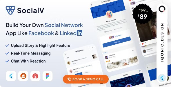 SocialV v7.3.0 - Social Network Flutter App with BuddyPress (WordPress) Backend