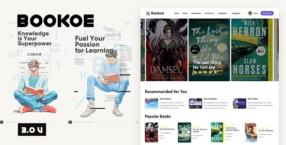 Bookoe v3.0 - BookStore Script System with website插图