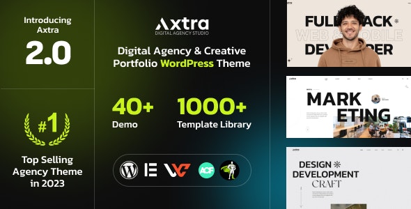 Axtra v2.0 - Digital Agency Creative Portfolio Theme插图