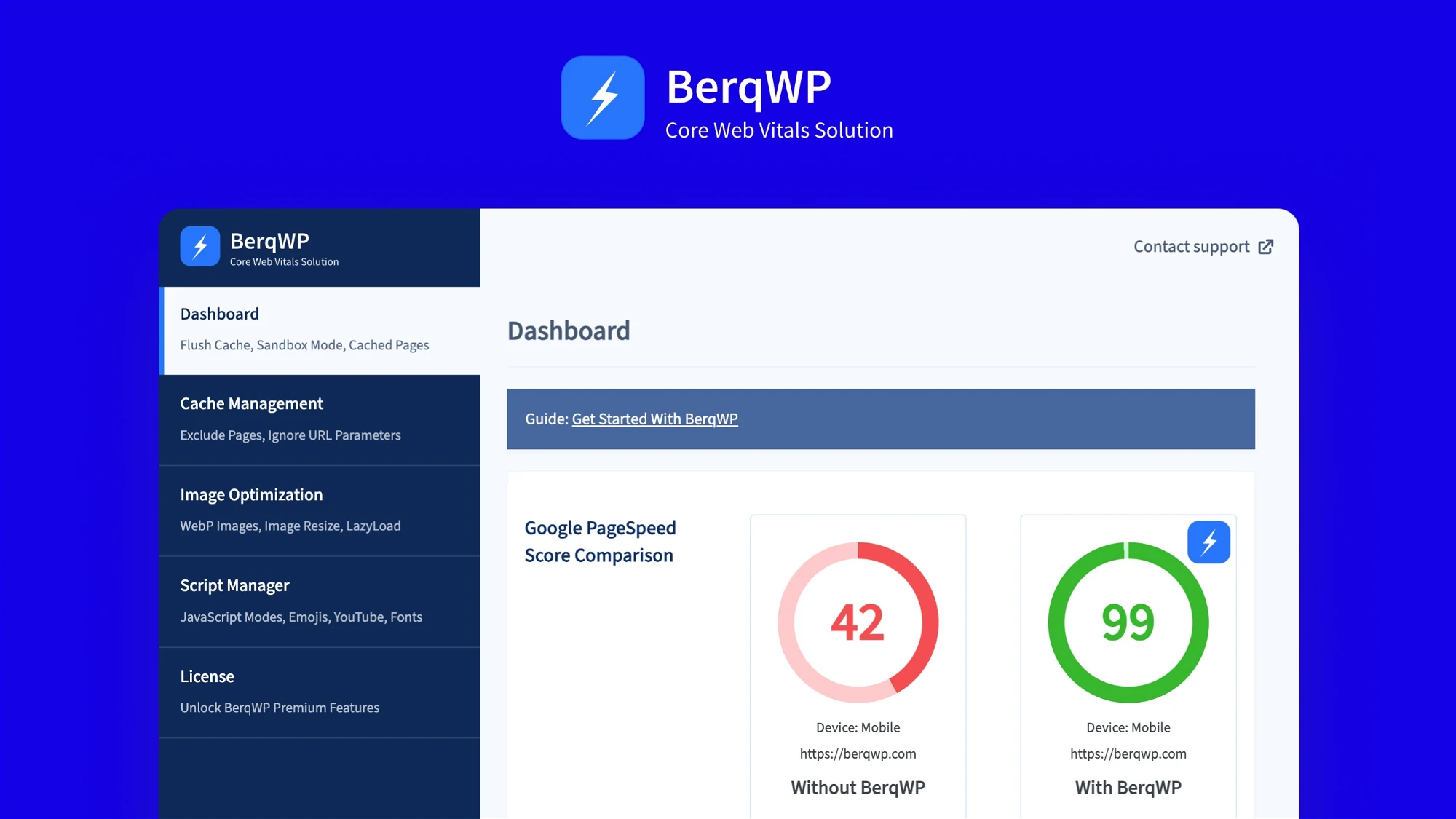 BerqWP v1.9.2 - Wordpress自动优化速度插件插图