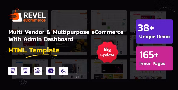 Revel V1.0.7 - Ecommerce Html Template With Multivendor | Multipurpose + Admin Dashboard