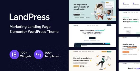 LandPress v1.1 – 营销登陆页面 Elementor WordPress 主题