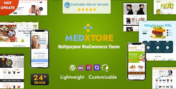 MedXtore v3.2 – 响应式多用途 Elementor WooCommerce WordPress 主题插图