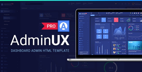 Adminux Pro v4 May 2021 -仪表板 Html Bootstrap 4、Angular 8、React、Laravel Starterkit插图