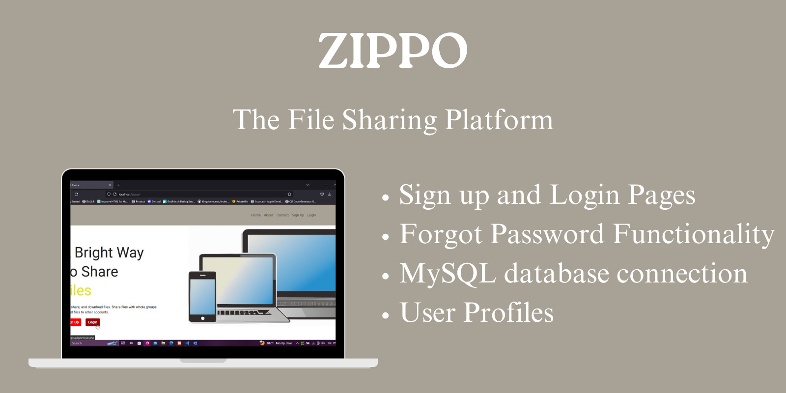 Zippo Fileshare v1.0 - Filesharing Platform插图