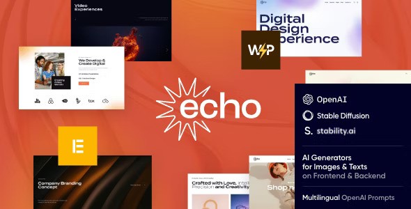 Echo v1.10 – Creative Agency WordPress Theme插图