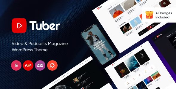 Tuber v1.12 – Video Blog & Podcast WordPress Theme插图
