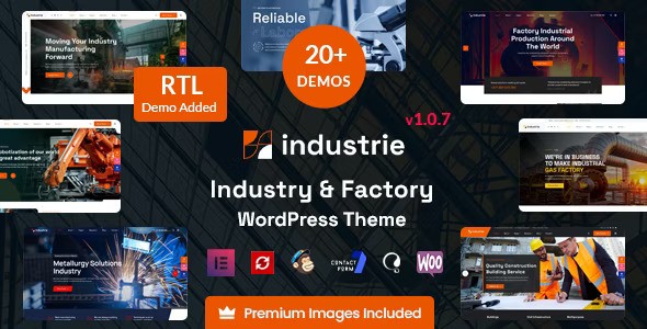 Industrie v1.0.7 – 工厂和工业 WordPress 主题插图