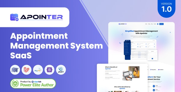 Apointer v1.0 - Appointment Management System SaaS插图