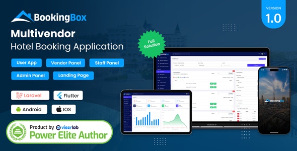 BookingBox v1.0 - Complete MultiVendor Hotel Booking Application SAAS插图