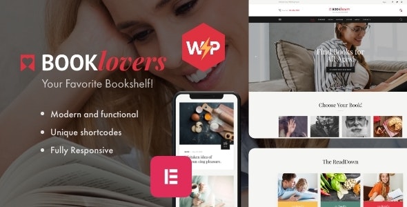 Booklovers v2.13 - Publishing House & Book Store WordPress Theme + RTL插图