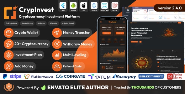 CrypInvest v2.4.0（已汉化） - Cryptocurrency Investment Platform Full Solution插图