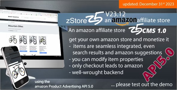 zStore z5 v23.12 – an amazon affiliate Store – PA API 5.0