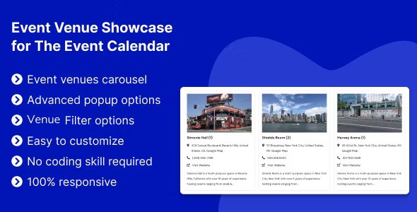 Event Venue Showcase for The Event Calendar v1.0.1插图