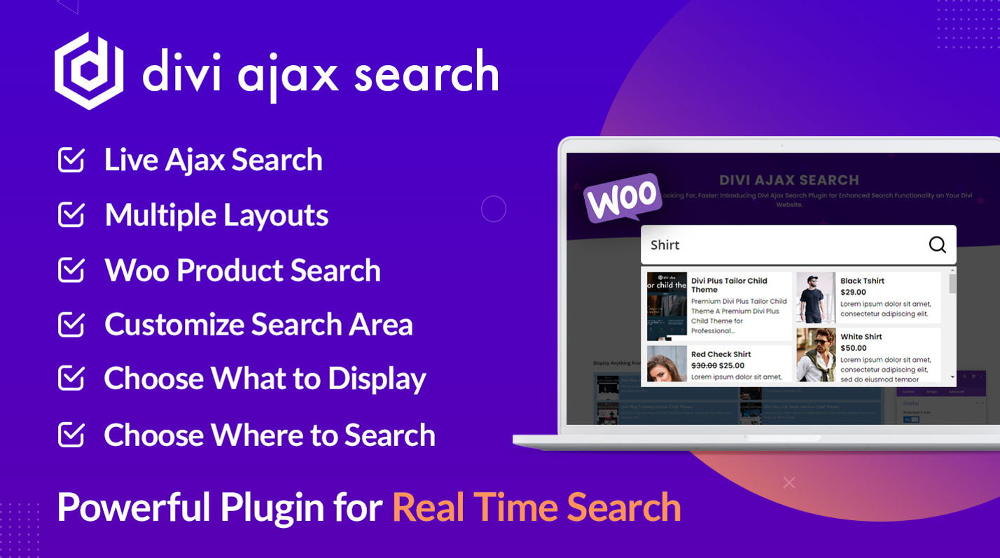 Divi Ajax Search v1.1.3插图