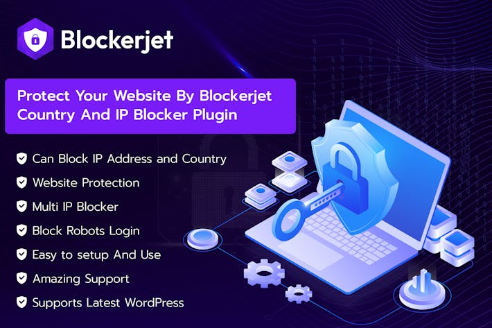 Blockerjet v1.0.1- IP & Country Blocking WordPress Plugin插图