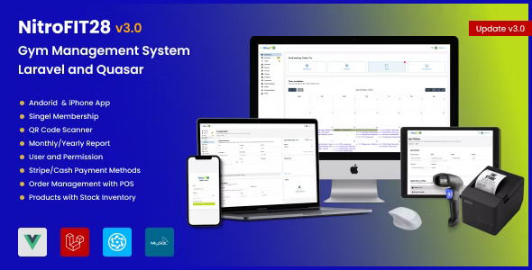 NitroFIT28 v4.4.1 – 健身和健身房管理系统