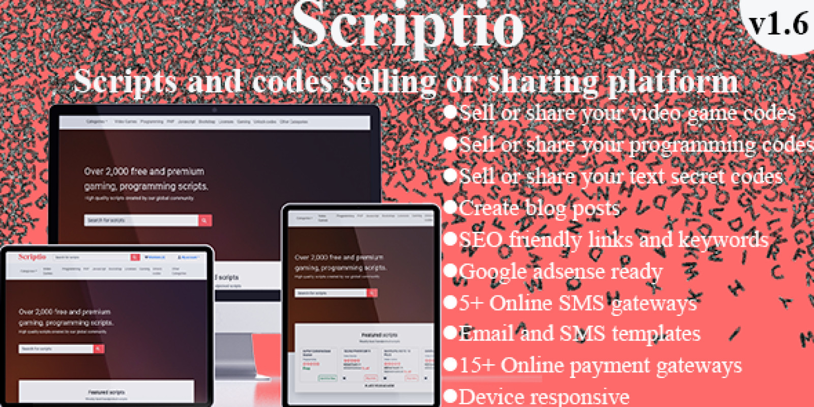 Scriptio v1.6 - 脚本销售平台插图