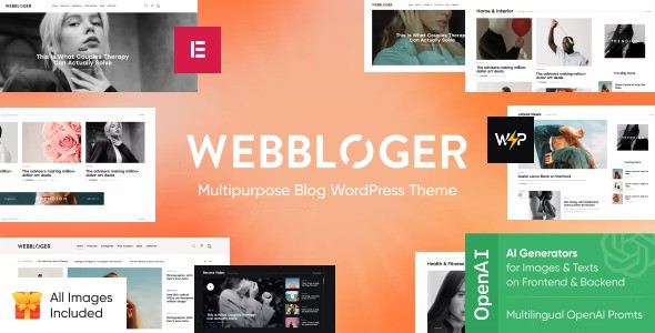 Webbloger v1.0 – Multipurpose Blog WordPress Theme插图