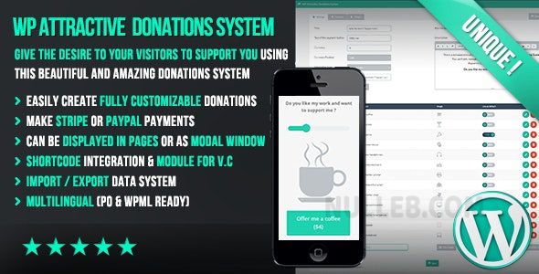 WP Attractive Donations System v1.25 – Easy Stripe & Paypal donations插图