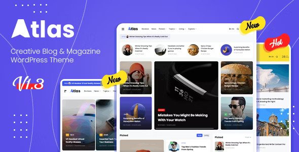 Atlas v2.0.9 – Creative Blog & News WordPress Theme插图