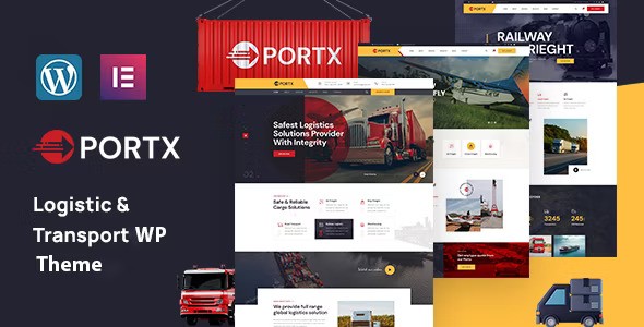 Portx v1.0.7 – 物流和运输 WordPress 主题插图