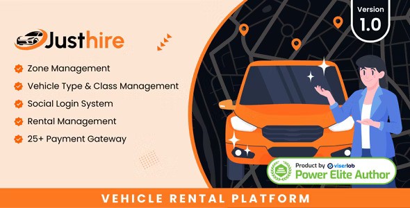 Justhire v1.0 – Vehicle Rental Platform插图