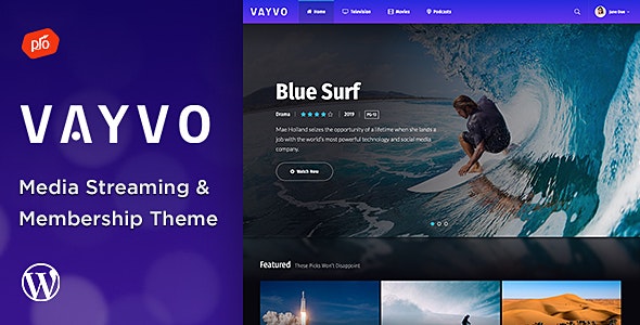 Vayvo V6.0 - Wordpress媒体流和会员主题