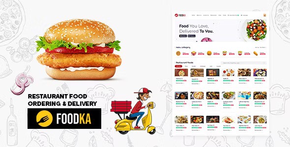 Foodka – Restaurant Food Ordering & Delivery Script Theme (31 March 2024)